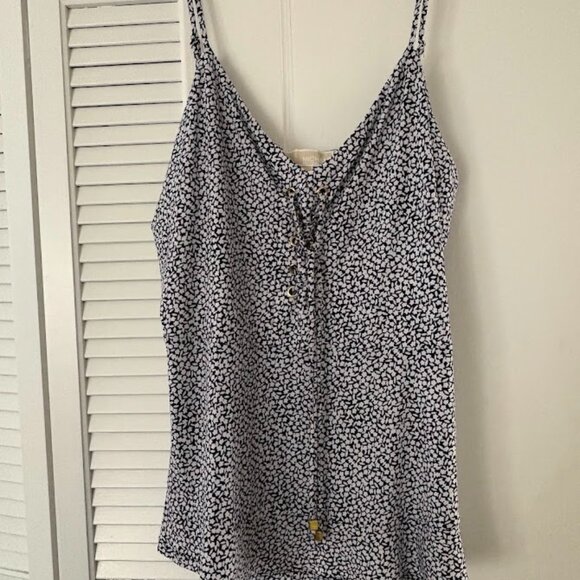 Michael Kors True Navy Basic Top - Picture 1 of 1